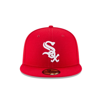 NEW ERA CHICAGO WHITE SOX SCARLET BASIC 59FIFTY FITTED