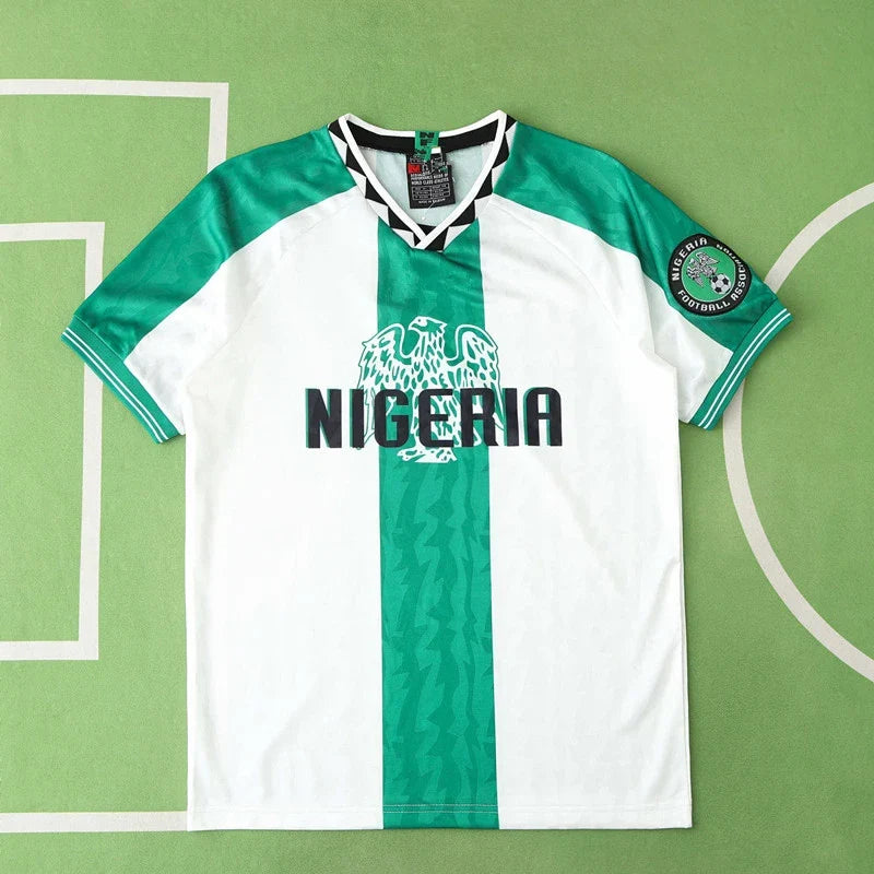 JCF Concept Green and White Jersey Inspired by Nigeria Culture