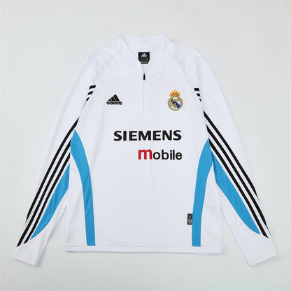 Retro Real Madrid Training Tracksuits 2003-04 Football Kit Soccer Jersey