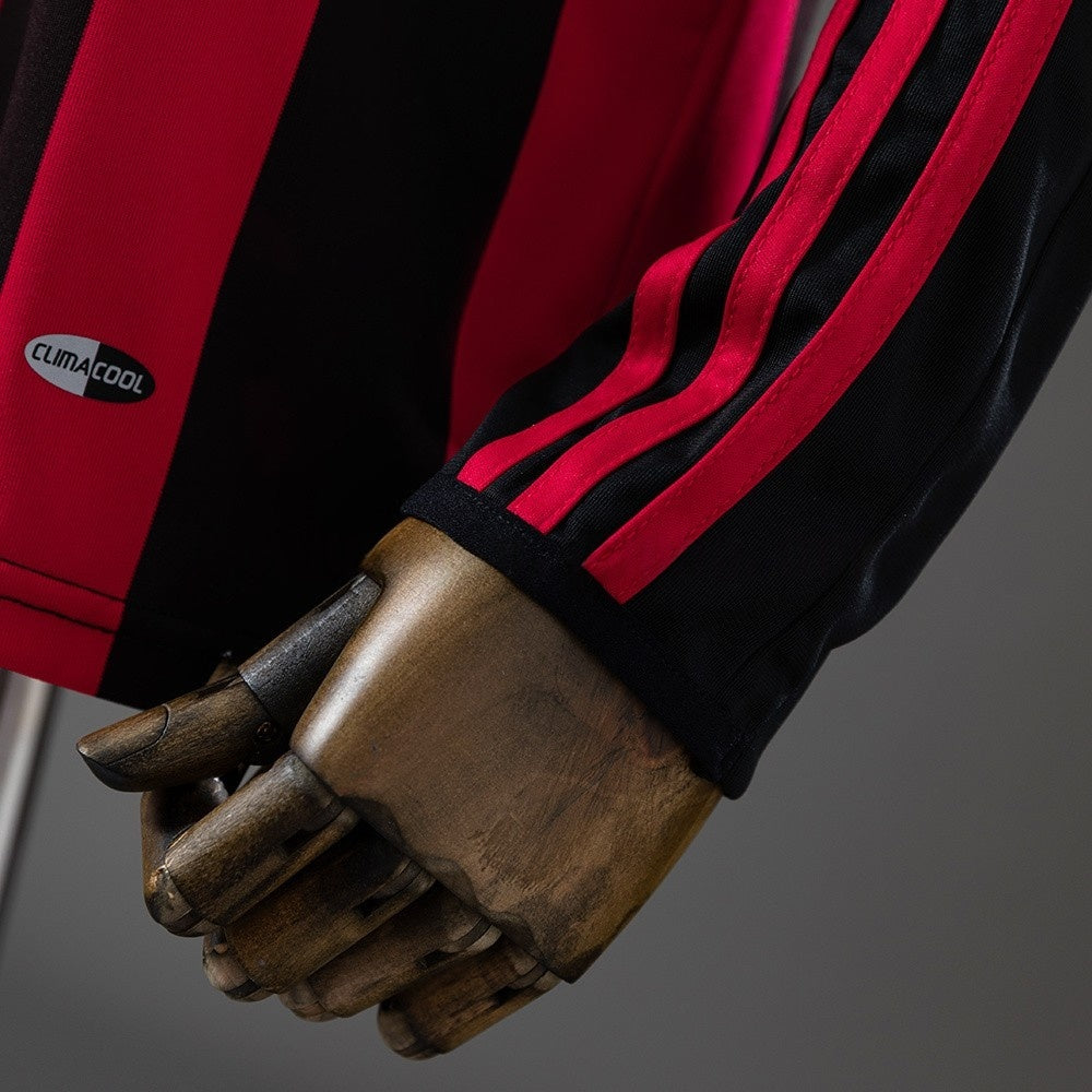 AC Milan Jersey 2008-09 Home Retro Football Kit Long Sleeves