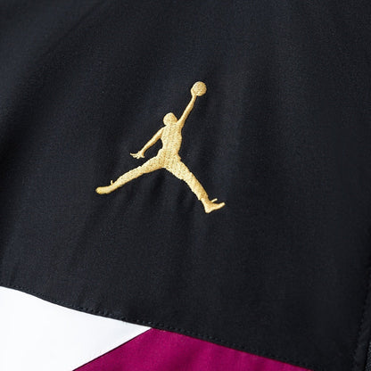 PSG Windbreaker 2025/26 Black & Psychedelic Purple Football Soccer Jacket
