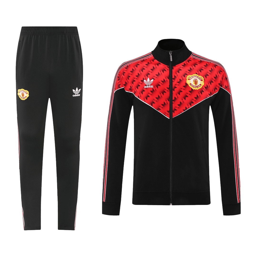 Manchester United 2025/26 Red&Black Training Tracksuit Kit (Top+Pants)