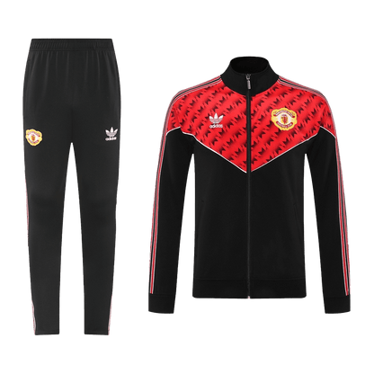 Manchester United 2025/26 Red&Black Training Tracksuit Kit (Top+Pants)
