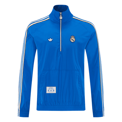 2026 Real Madrid Blue Windbreaker Jacket