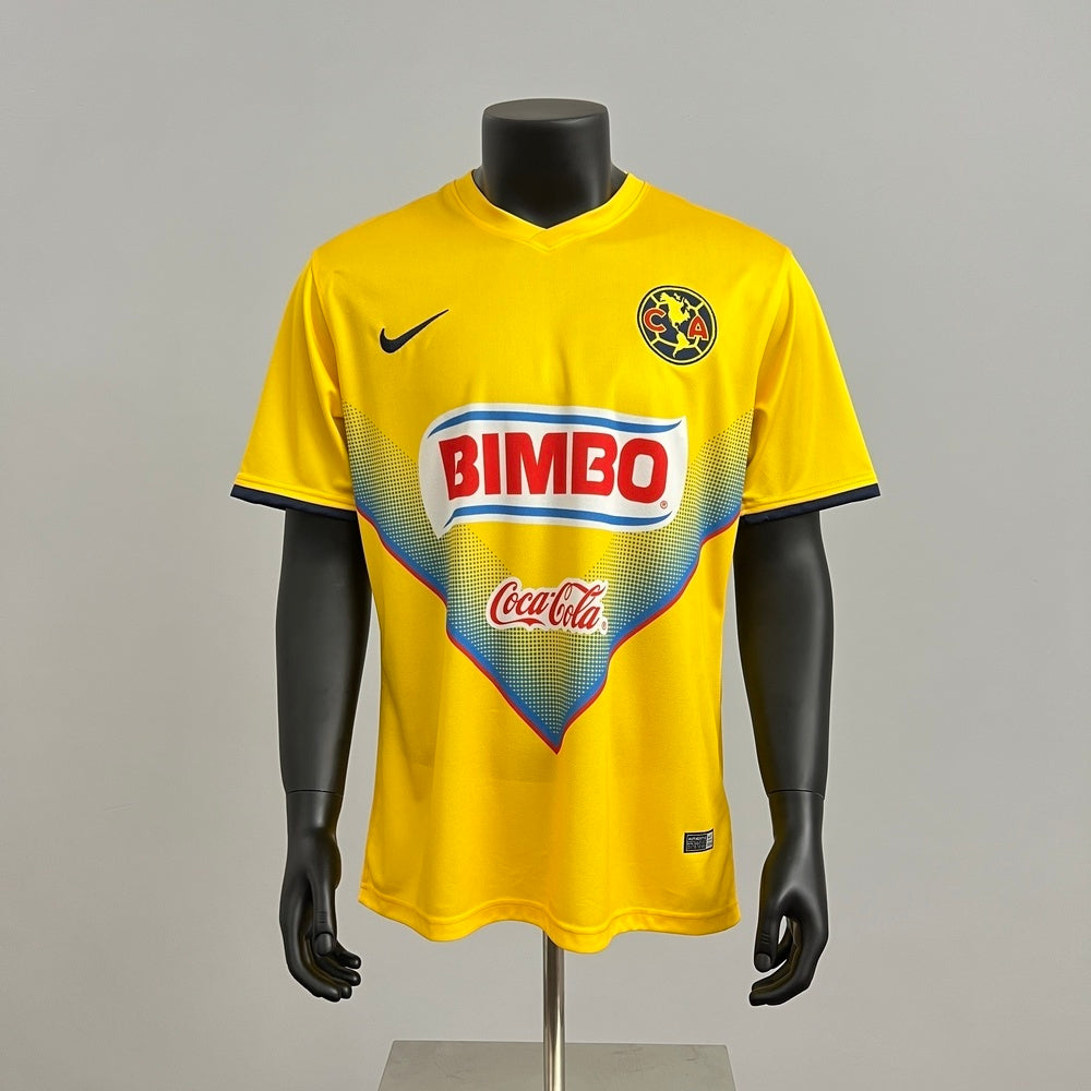 Retro Club America Jersey 2013-14 Home Yellow Football Kit Soccer Jersey