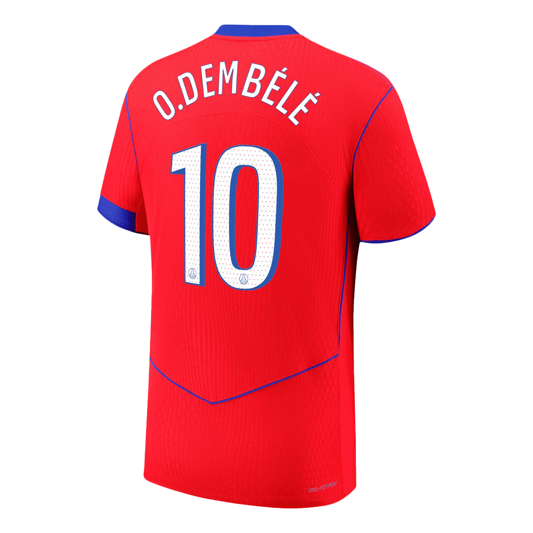 O.DEMBÉLÉ #10 Mens PSG Third Jersey 2025/26 - Player Version (Slim Fit)