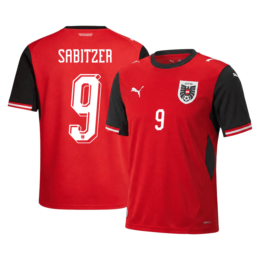 SABITZER #9 Mens Austria World Cup Home Jersey 2026