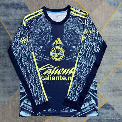 Club America Jersey 25/26 Away Long Sleeves Football Kit Soccer Jersey
