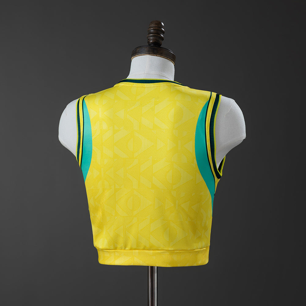 Women Brazil  Crop Tank Top Home Jersey 2026 World Cup Football Kit Soccer Shirt