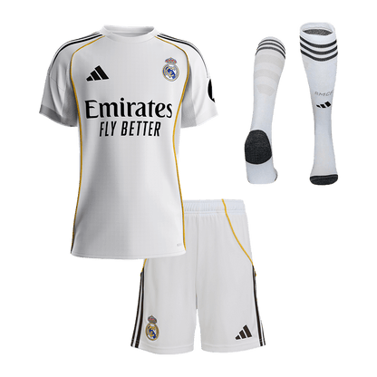 Kids Real Madrid Home Full Kit 2025/26 [PREMIUM]