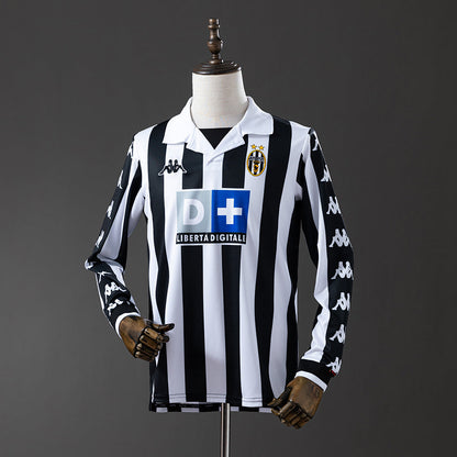 Juventus Jersey 1999-00 Home Retro Kit Long Sleeves