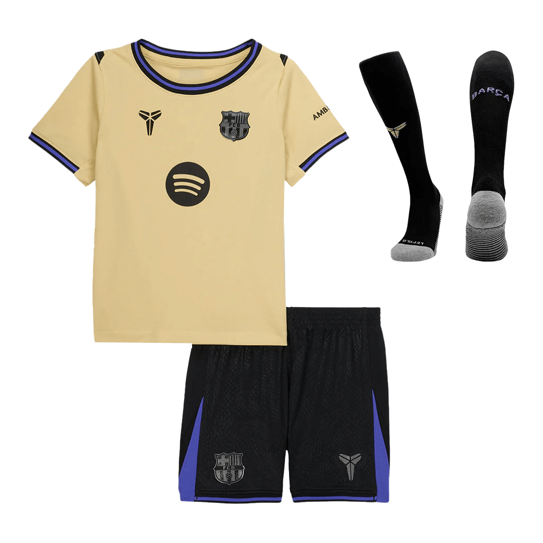 Kids Barcelona Away Full Kit 2025/26
