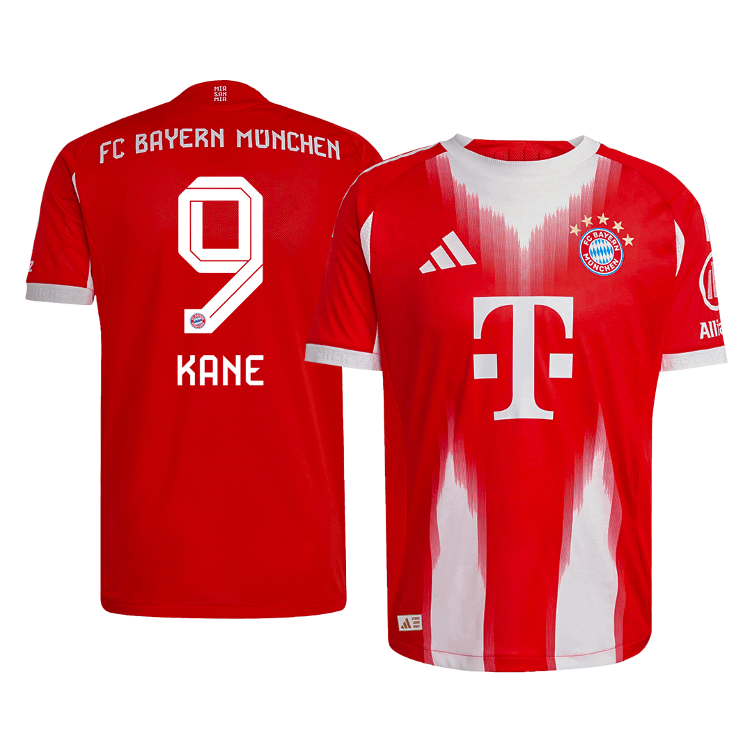 KANE #9 Mens Bayern Munich Home Jersey 2025/26 - Player Version (Slim Fit)