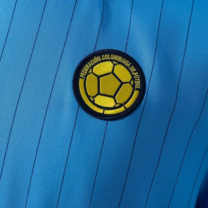Colombia Terrace Icons T-Shirt Blue 2026 World Cup Football Kit Soccer Jersey