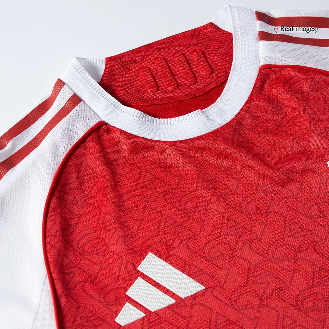 SALIBA #2 Mens Arsenal Home Jersey 2025/26 - Player Version (Slim Fit)