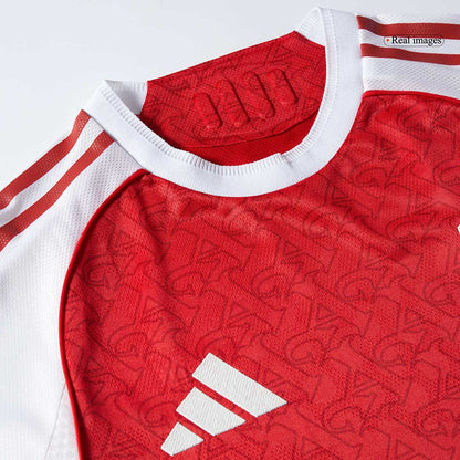 RICE #41 Mens Arsenal Home Jersey 2025/26 - Player Version (Slim Fit)