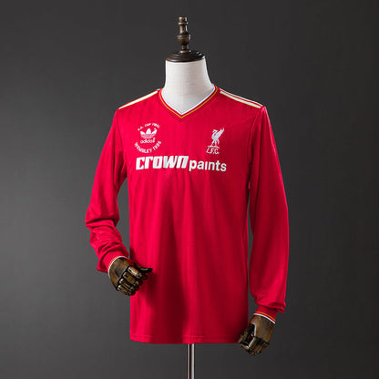 Liverpool Jersey 1986-87 Home Retro Football Kit Long Sleeves