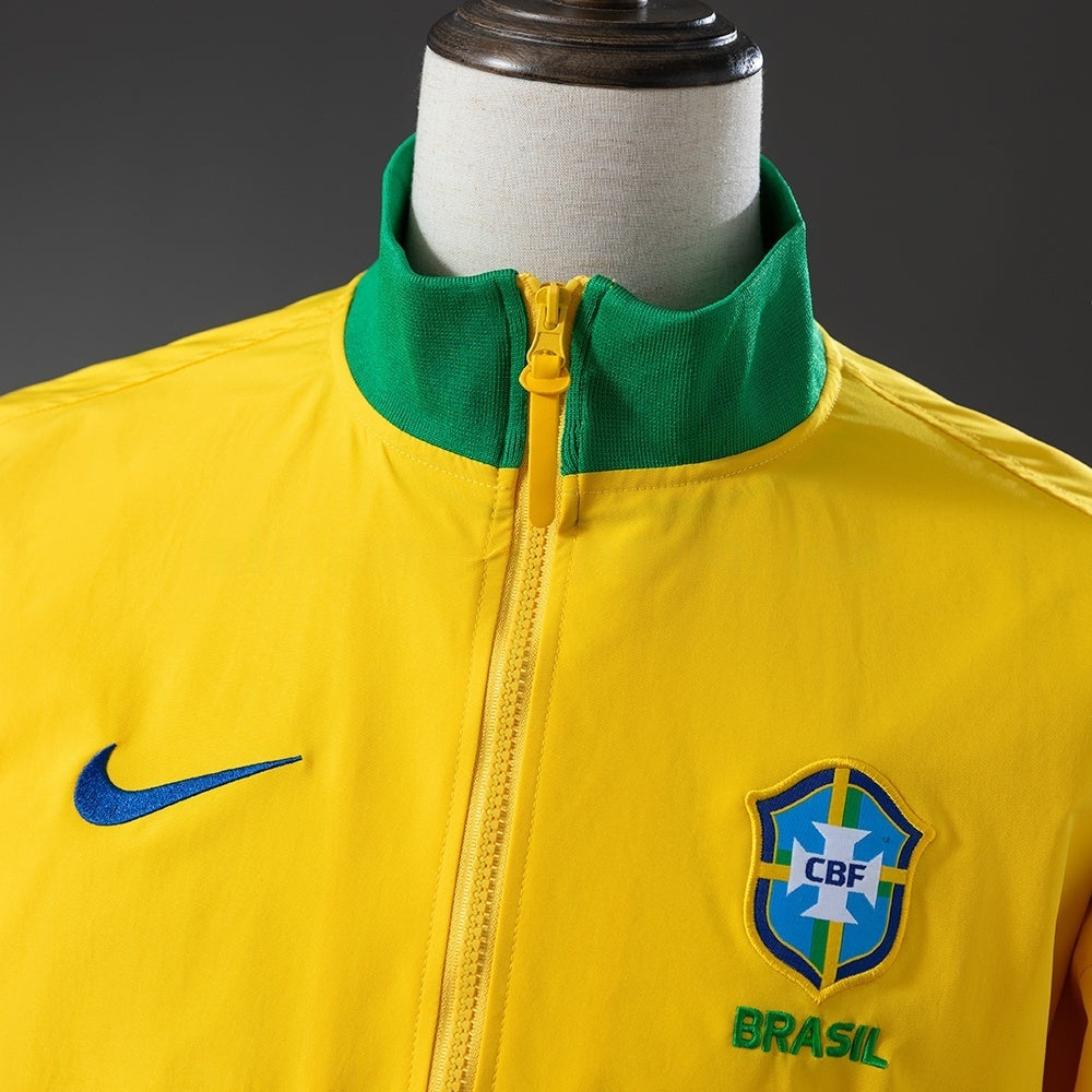 Brazil Windbreaker 2025/26 Yellow Football Jacket