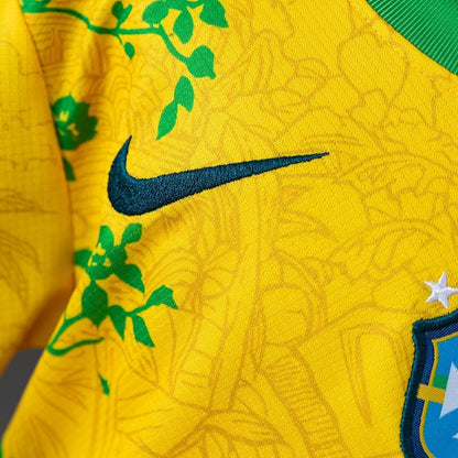 Kids Brazil Jersey 2026 World Cup Special Football Kit Soccer Shirt