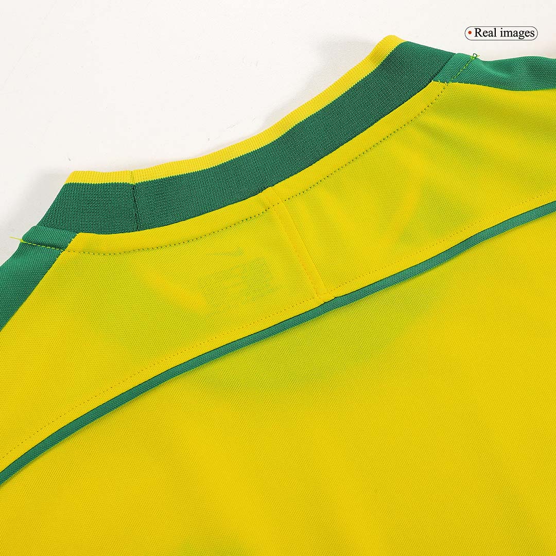 Retro RIVALDO #10 1998 Mens Brazil World Cup Home Jersey