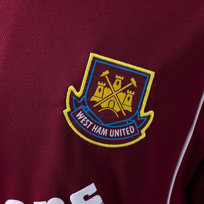 West Ham United Jersey 1999-01 Home Retro Football Kit
