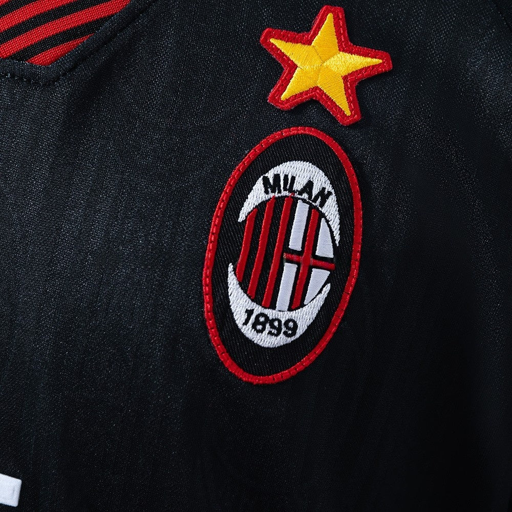 AC Milan Jersey 1997-98 Third Black Retro Football Kit