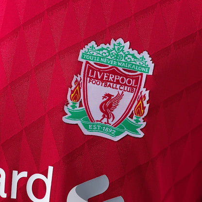 Liverpool Jersey 2010-11 Home Retro Football Kit Long Sleeves