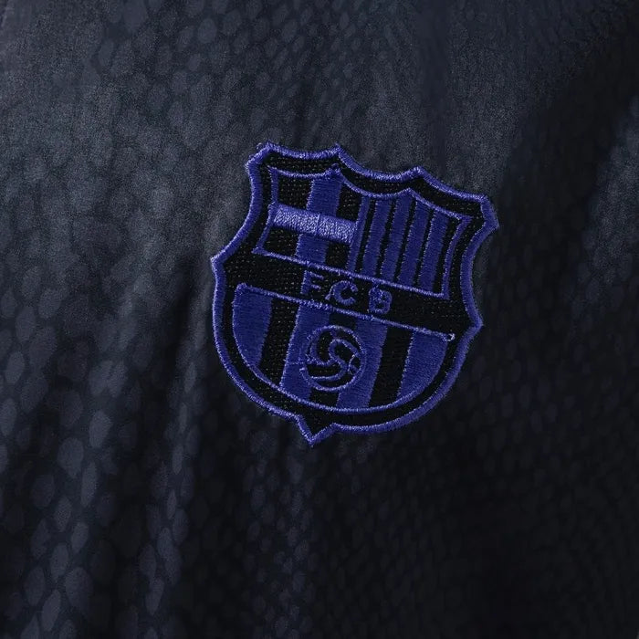 Barcelona Windbreaker 2025/26 Black Football Kit