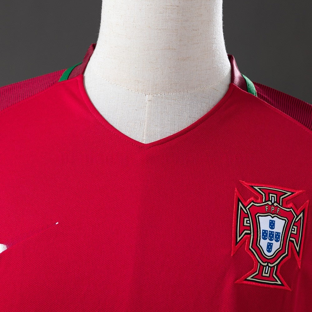 Portugal Jersey 2016 Home Retro Football Kit Long Sleeves