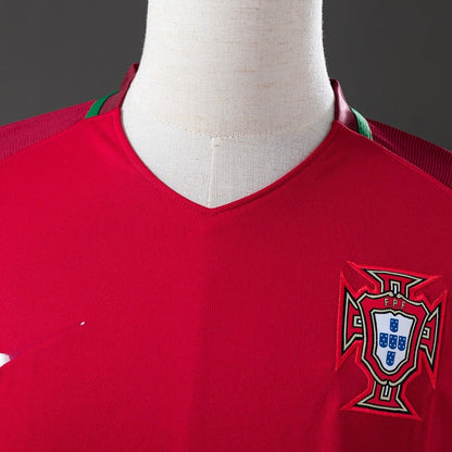 Portugal Jersey 2016 Home Retro Football Kit Long Sleeves