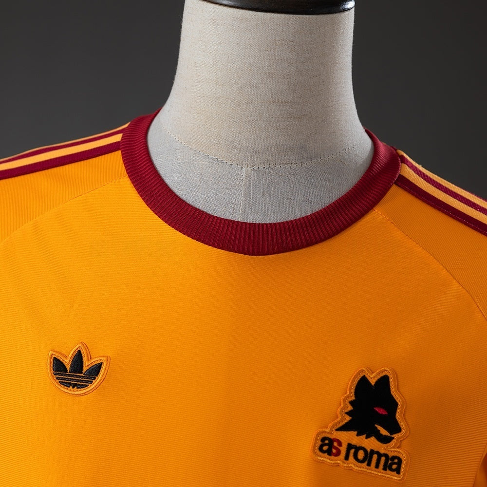AS Roma Orange Jersey 2026-2027 Long Sleeves Football Kit Soccer Shirt
