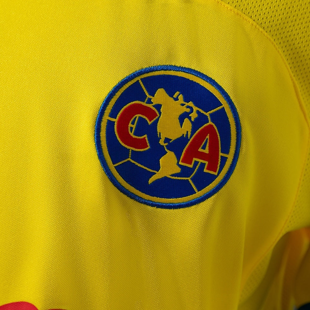 Club America Home Jersey 2003-2004 Retro Football Kit Long Sleeves Soccer Shirt