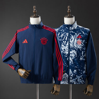 Bayern Munich Windbreaker 2025/26 Reversible Football Soccer Jacket
