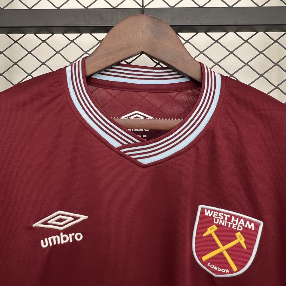 West Ham United Jersey 25/26 Home Football Kit Soccer Jersey