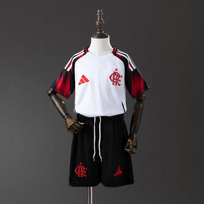 Kids Flamengo Jersey 25/26 Away Football Kit