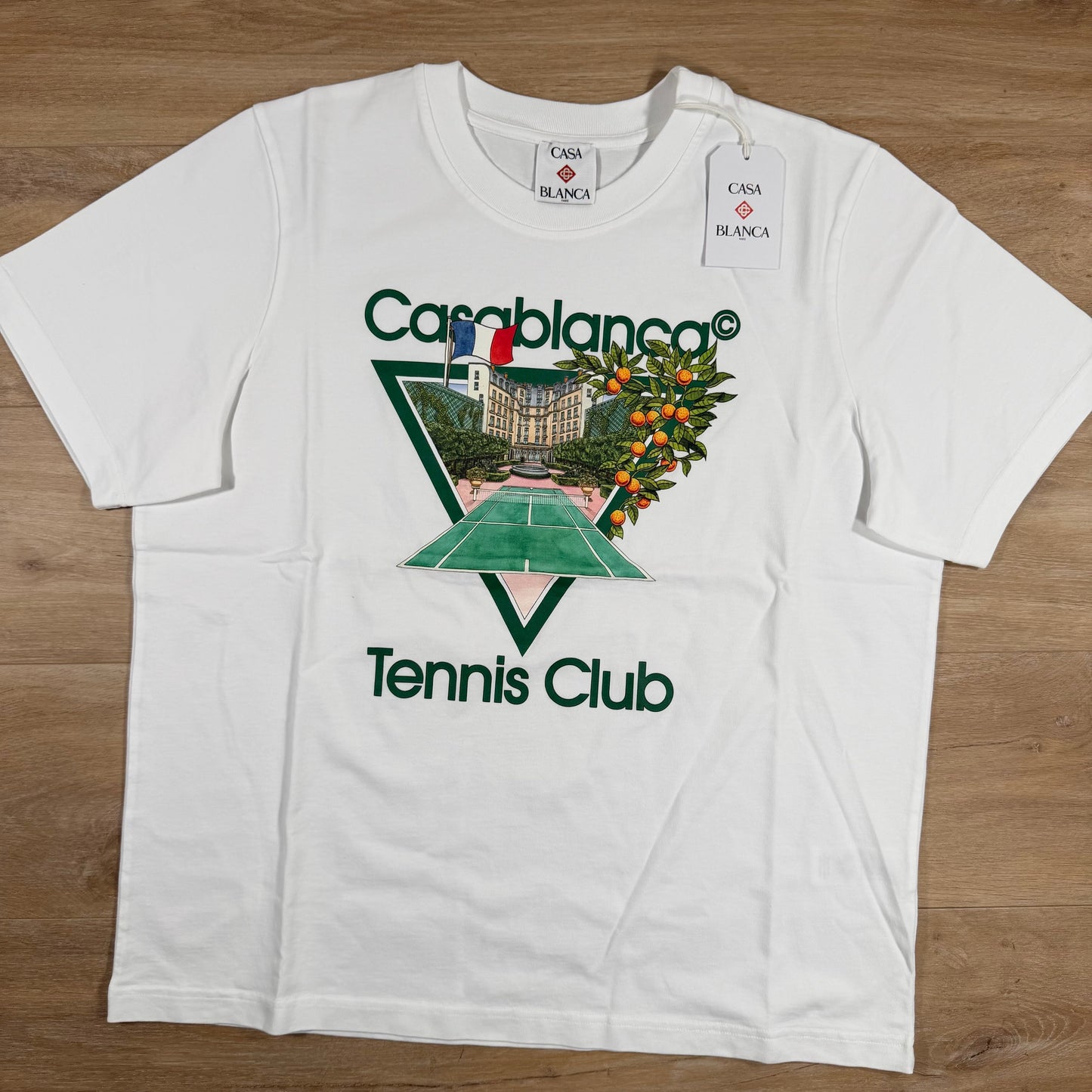 Casablanca Tennis Club Icon T-Shirt in White
