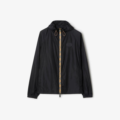 Burberry Nylon Clapton Hooded Jacket in Black
