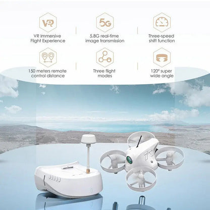 APEX FPV Drone 4.0 Upgraded Head Tracking Mode Mini FPV Racing Drone Set 5.8G Real-Time Image Transmission Super-Wide with Camera FPV Goggles