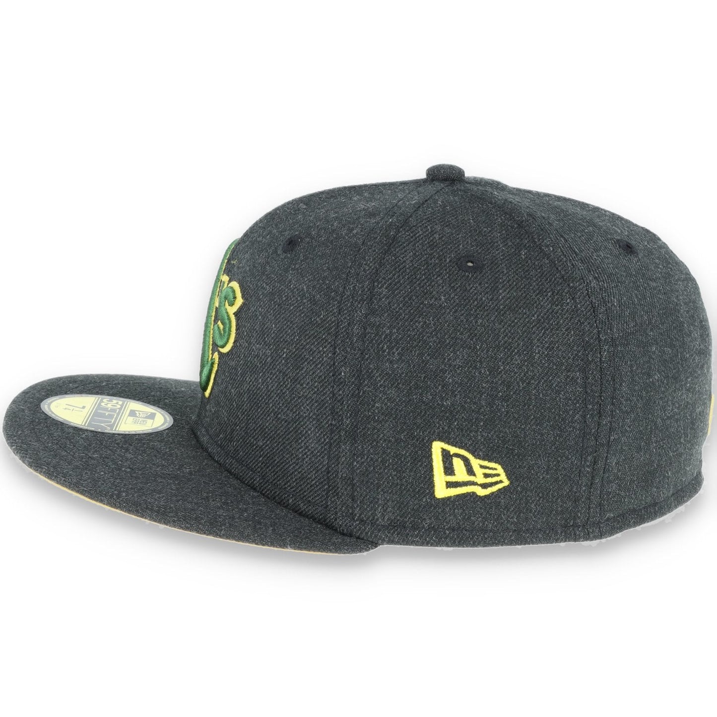 Oakland Athletics  New Era 59Fifty Fitted Hat-Dark Heather Grey