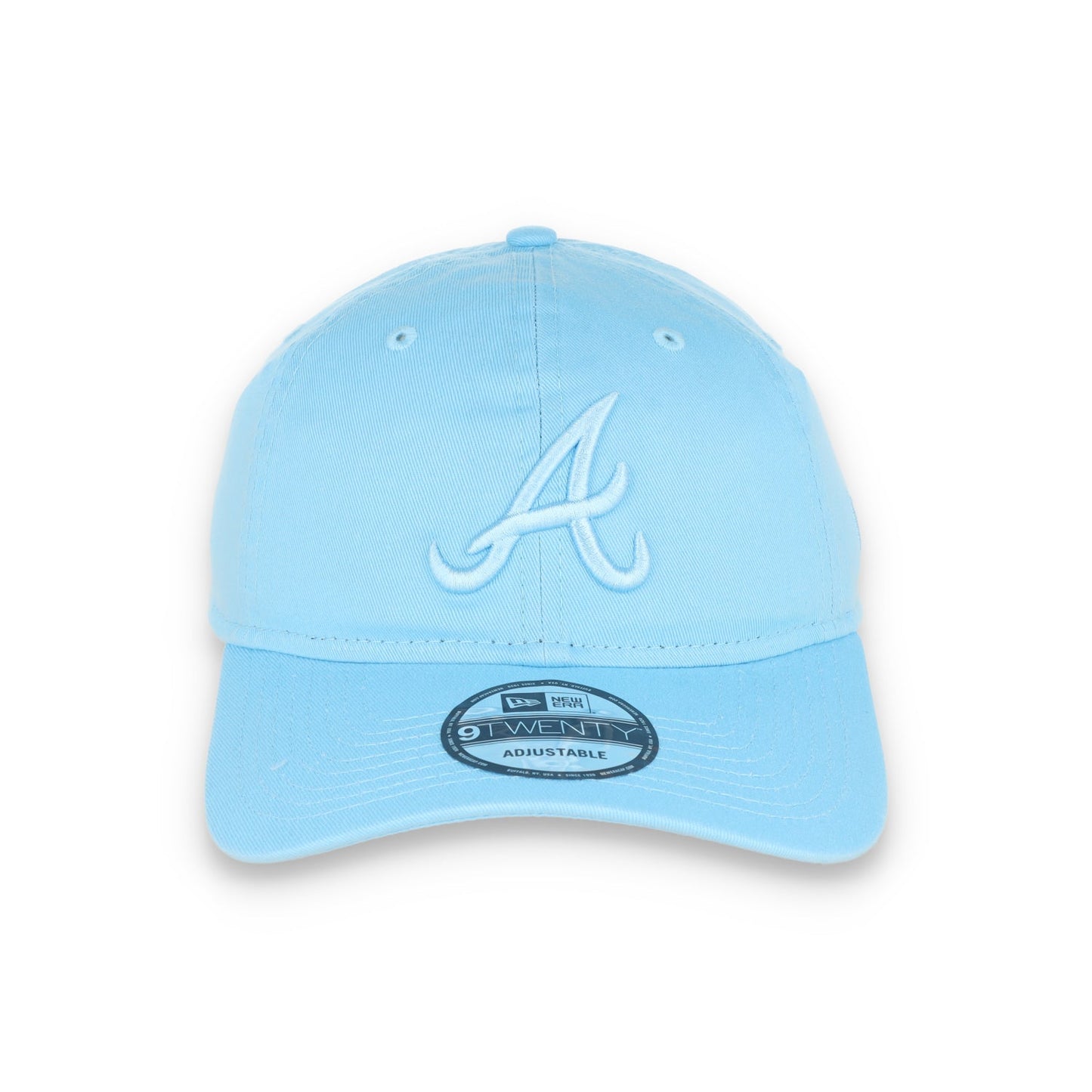 New Era Atlanta Braves Color Pack 9TWENTY Adjustable Hat- Baby Blue