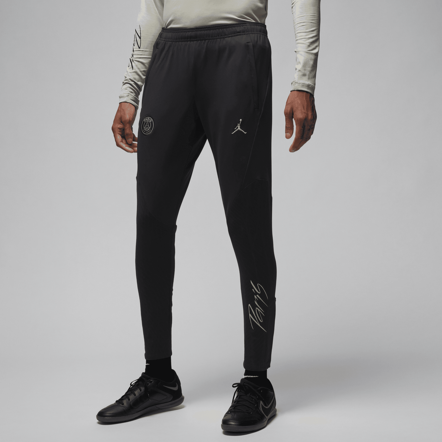 Nike Jorden Men's Paris Saint-Germain Dir-Fit Strike 3rd Pants KPZ-Black/Black/Stone