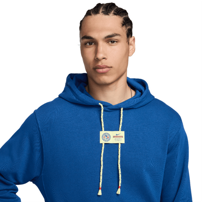 Nike Men's Club América Fleece Pullover Hoodie-Blue