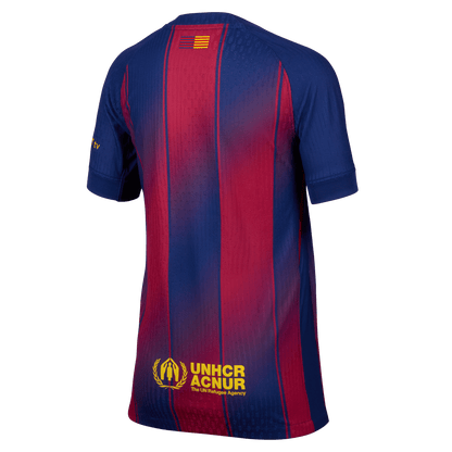 Nike Youth Barcelona Authentic Match Home Stadium Jersey 25/26