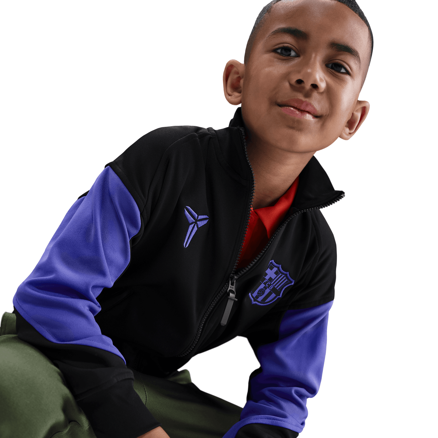 Kobe Bryant Big Kids' FC Barcelona Academy Pro Away Anthem Jacket