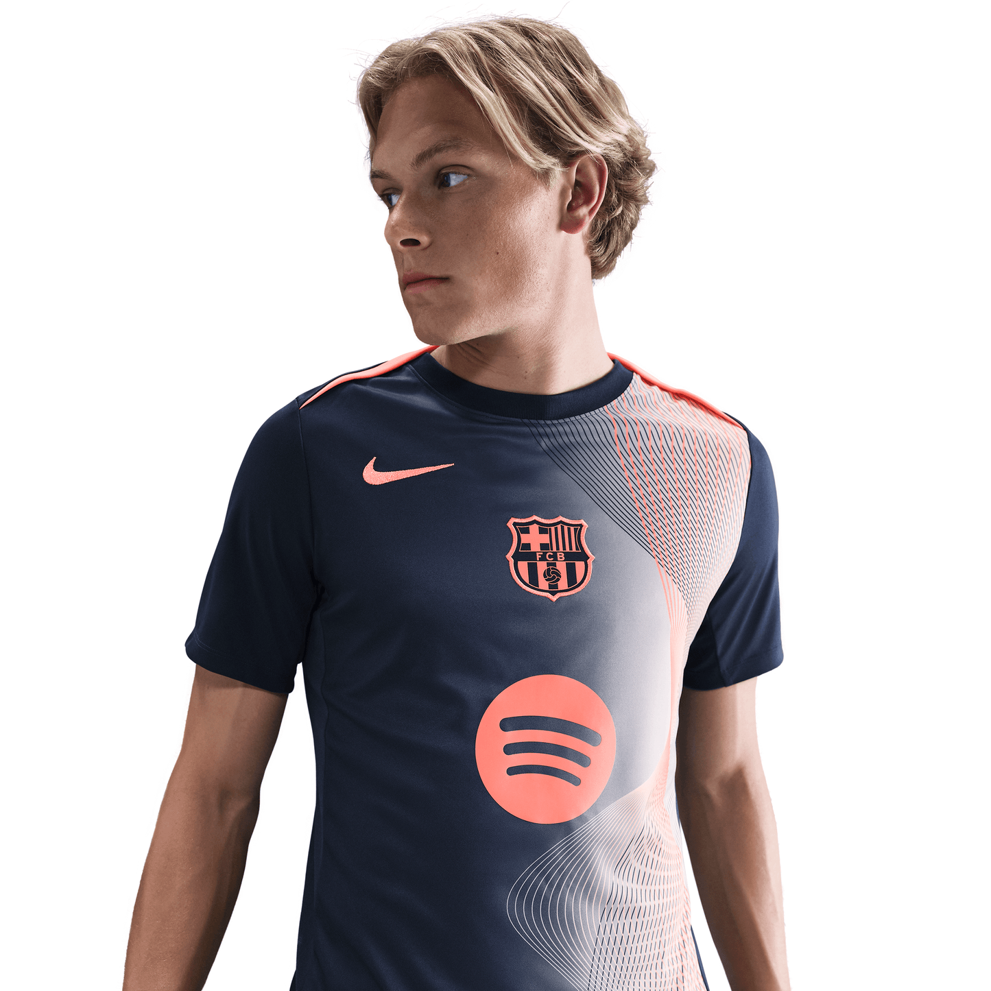 Nike FC Barcelona Academy Pro Third  Dri-FIT Soccer Pre-Match Top Jersey
