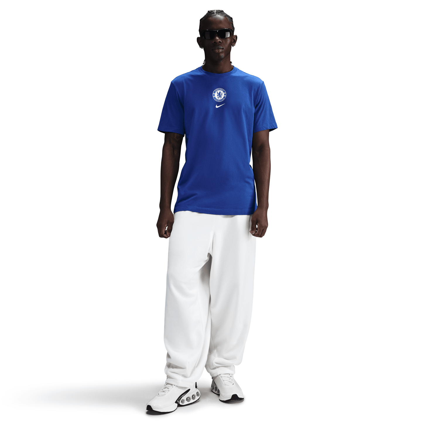 Nike Men's Chelsea FC Mini Crest T-Shirt-Blue