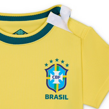 Nike Baby/Toddler Unisex Brazil Stadium Home Jordan Soccer Replica 3-Piece Kit