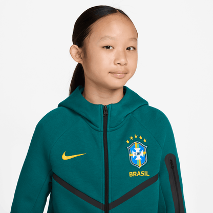 Nike Brazil Tech Fleece Big Kids' (Boys') Soccer Full-Zip Hoodie