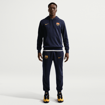 Nike FC Barcelona Club Pullover Hoodie -Navy