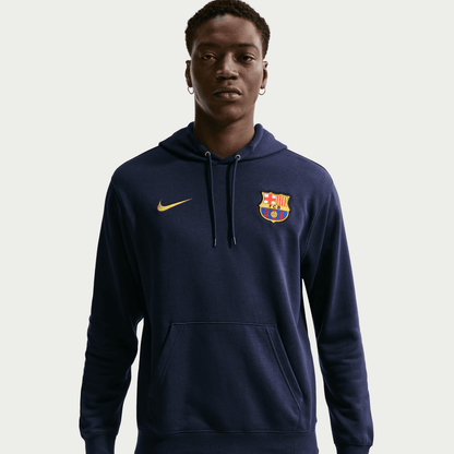 Nike FC Barcelona Club Pullover Hoodie -Navy